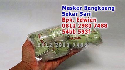 0812 2980 7488 (Telkomsel), Masker Putih Bengkoang