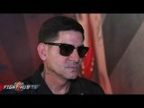 Angel Garcia's reaction to almost brawling w/Ruben Guerrero at Garcia Guerrero press conference