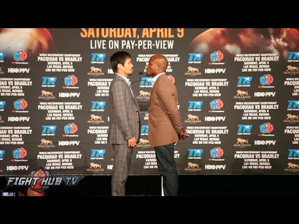 Manny Pacquiao vs. Timothy Bradley 3 COMPLETE New York Press Conference & Face Off Video
