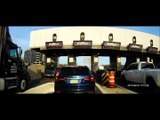 Scary GW Bridge Crossing in NYC. White Pickup Truck and Semi Truck collision.