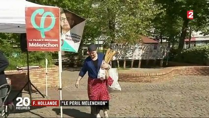 François Hollande met en garde contre "le péril Jean-Luc Mélenchon"