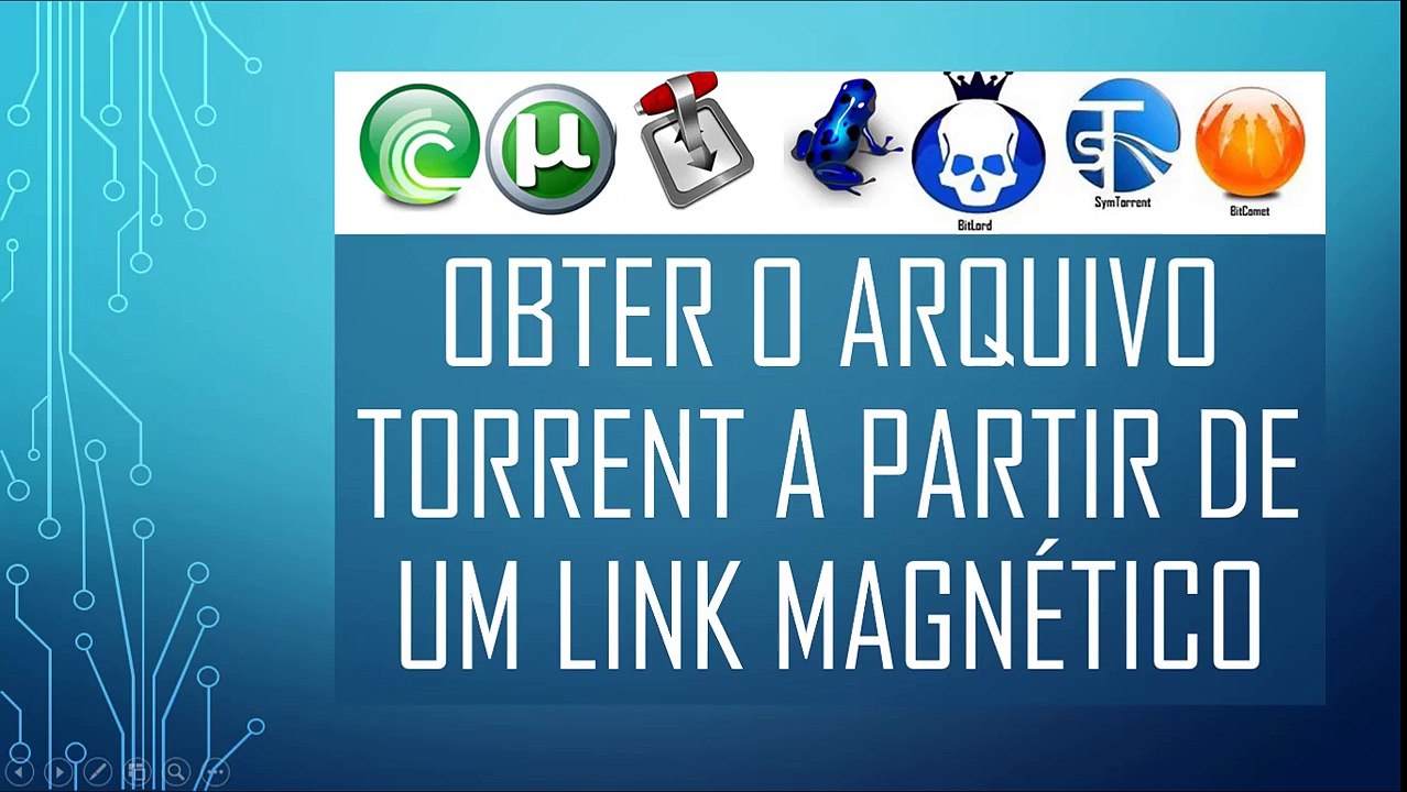 Como obter um arquivo torrent a partir de um link magnetico
