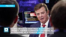 Paul Manafort registers as foreign agent for work with Russia