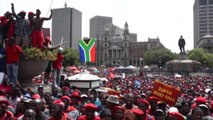 Güney Afrika'da Cumhurbaşkanı Zuma Karşıtı Gösteri