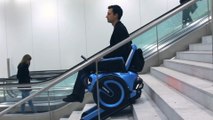 Students build an electric wheelchair that can climb stairs