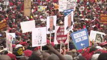 South Africa opposition protests urge Zuma to quit