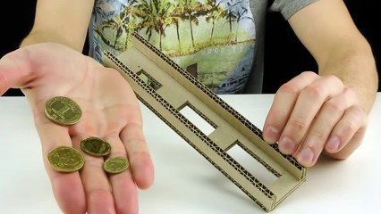 DIY Coin Sorting Machine from Cardboard