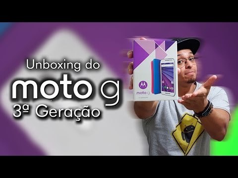 Unboxing (tirando da caixa) Motorola Moto g 3ª Geração XT1544