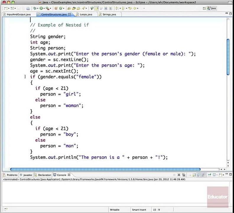APCSJ Conditional Statements