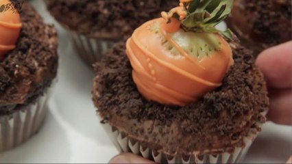 Carrot Patch Cupcakes - Easter Recipes