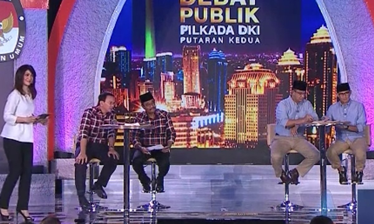 Adu Gagasan Cagub-Cawagub di Debat Pamungkas Pilkada DKI