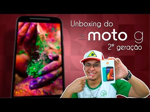 Unboxing do moto G 2ª geração