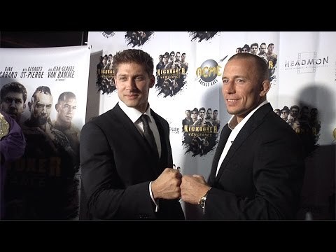 “Kickboxer Vengeance” Premiere Alain Moussi, George St-Pierre Red Carpet Arrivals