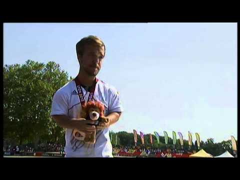 Athletics - men's javelin throw F41 Medal Ceremony - 2013 IPC AthleticsWorld Championships, Lyon