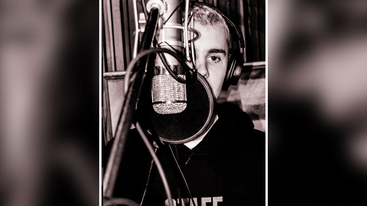 Justin Bieber Teases New Music In Recording Studio