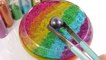 1000 Degree Ball VS Combine Glitter Slime Clay Learn Colors Slime Icecream DIY-x