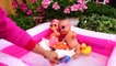 Twins Baby Doll splashing Giant Inflatable swimming