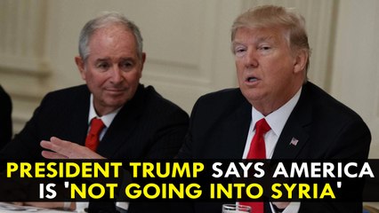 President Trump says America is 'not going into Syria'