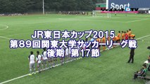 関東大学サッカー2015リーグ戦後期17節、流通経済大学vs中央大学