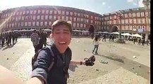 Disturbios en la Plaza Mayor de Madrid, previo al Atlético Madrid VS. Leicester City Champions