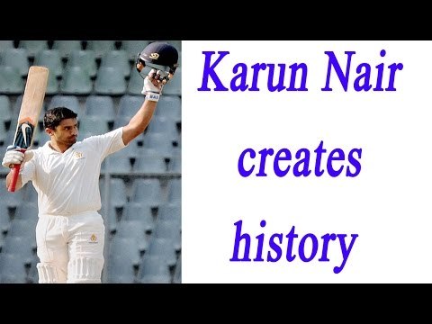 Karun Nair becomes 2ndIndian to score triple century | Oneindia News