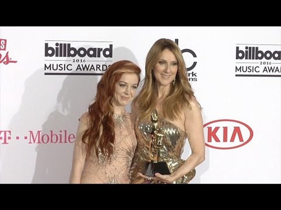 Celine Dion & Lindsey Stirling 2016 BBMAs Press Room Pink Carpet Arrival