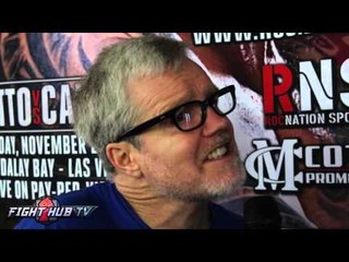 Freddie Roach "7th or 8th round, he will be ready to go; body shots are gonna kill Canelo"