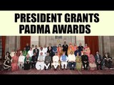 President Pranab Mukherjee confers Padma awards | Oneindia News
