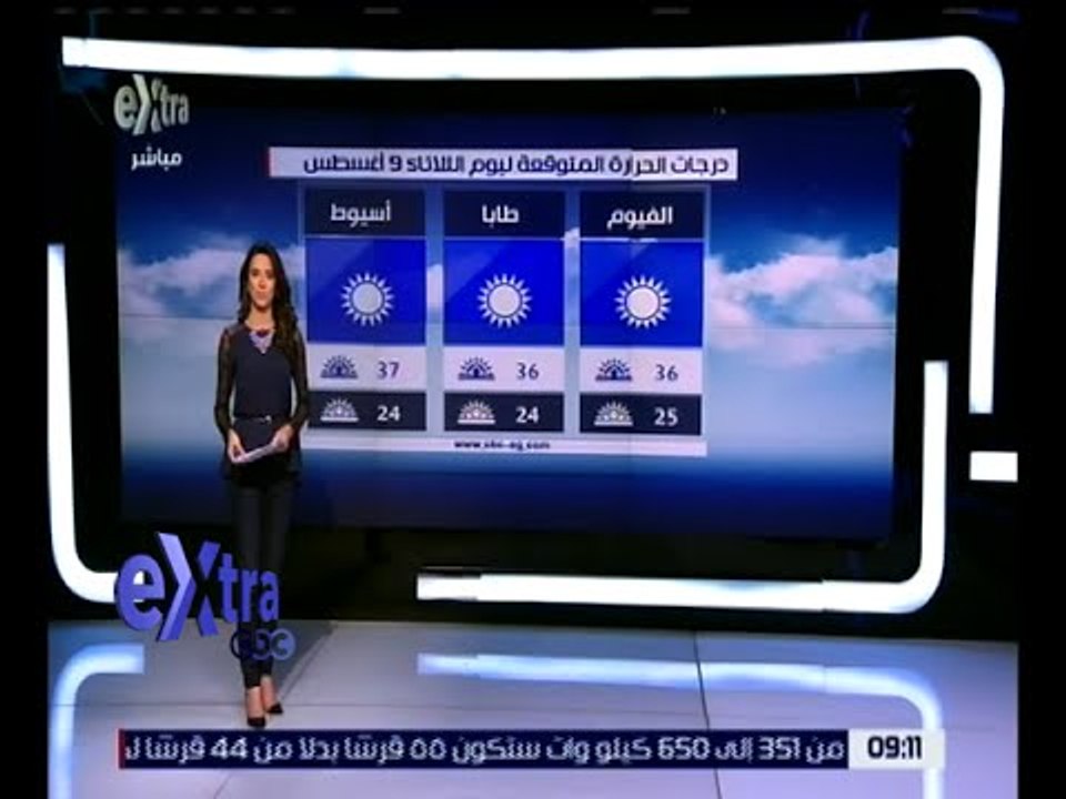 غرفة الأخبار | تعرف على حالة الطقس ودرجات الحرارة المتوقعة اليوم