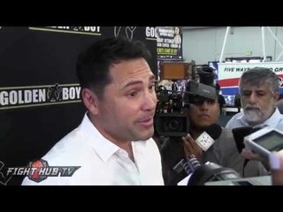 Oscar De La Hoya "alot of people are sleeping on Lemieux! He is Gennady Golovkin's first real test!"