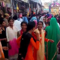 Girls enjoying on road dancing