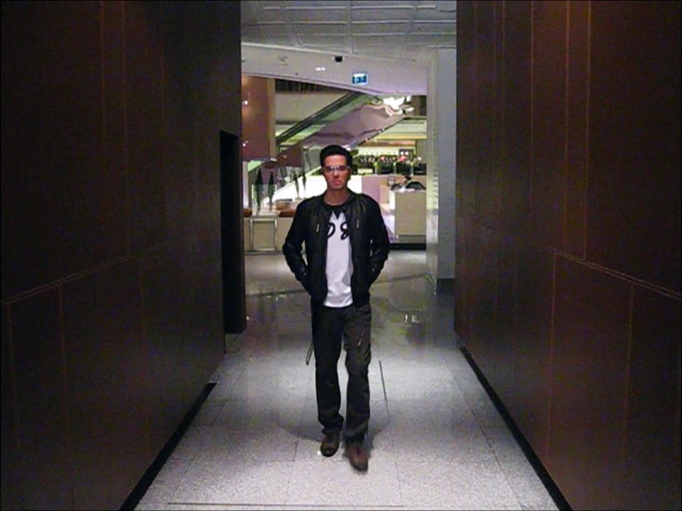 Casual style mens fitted leather jacket Laval