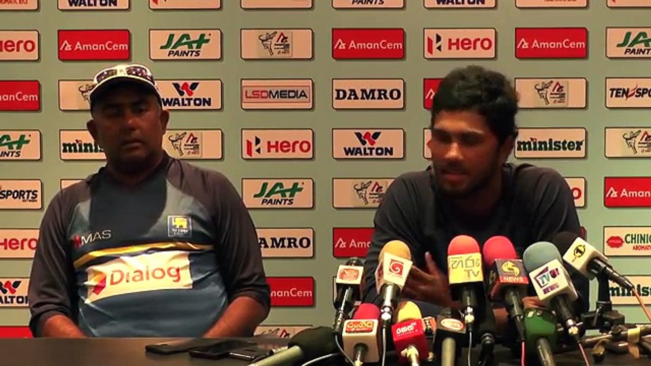 1st ODI Post Match Press Conference - Dinesh Chandimal & Tamim Iqbal