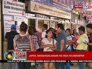 SONA: Japan, nangangailangan ng mga housekeeper