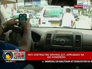 SONA: Anti-distracted driving act, aprubado na ng Kongreso