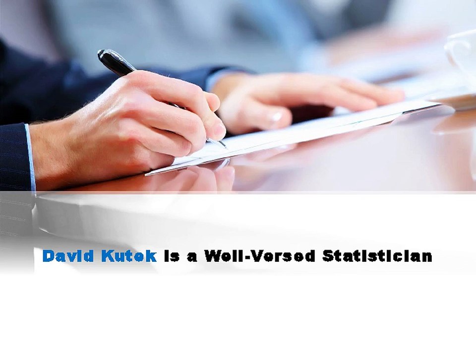 David Kutek Is a Well-Versed Statistician