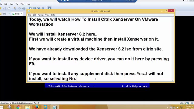 How To Install Citrix XenServer On VMware WorkstationInstall XenCenter & Connect Xenserver