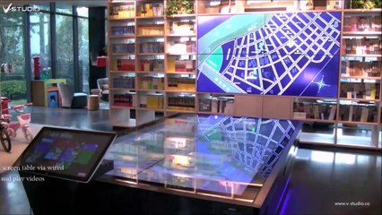 V-Studio architectural presentation LCD tables