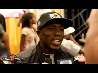 Andre Berto on Mayweather's power, not being cut & what surprised him about Floyd - Full video scrum