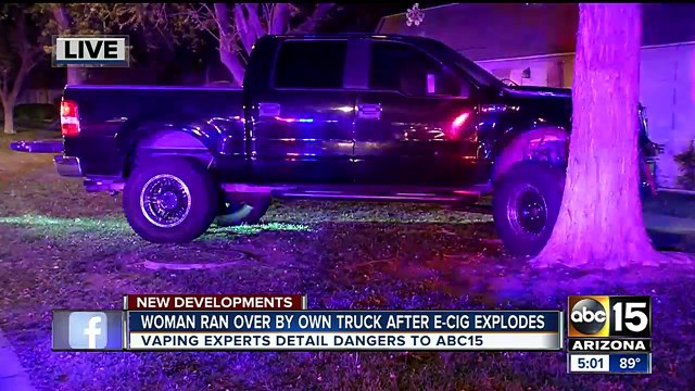 Vaping experts detail dangers after woman's e-cig exploded while she was driving