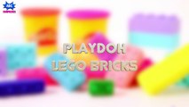 Play Doh Rainbow Lego Blocks - Rainbow Play-Doh Surprise dsaEggs Disney Frozen Toys