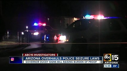 Governor Ducey OK's police seizure law