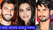 Deepika Padukone, Ranveer Singh And Shahid Kapoor's Padmavati Fake News Goes Viral | 2018 Release