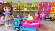 Baby Doll & fruit cutting - refrigerator & vegetable truck car toys-d0ns4tOpd