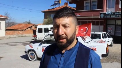 Tavşanlı’da Nostaljik Seçim Aracı