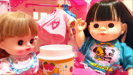 ネネちゃんポポちゃんビックリ！！ メルちゃんお顔パックしてたら2人が倒れちゃったよ！❤ 子供向け おもちゃ アニメ キッズ ごっこ 人形 遊び トイキッズ Toy