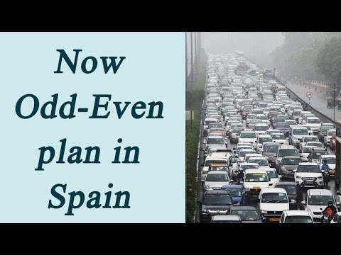 Kejriwal's Odd-Even plan to be implemented in Spain to fight pollution | Oneindia News