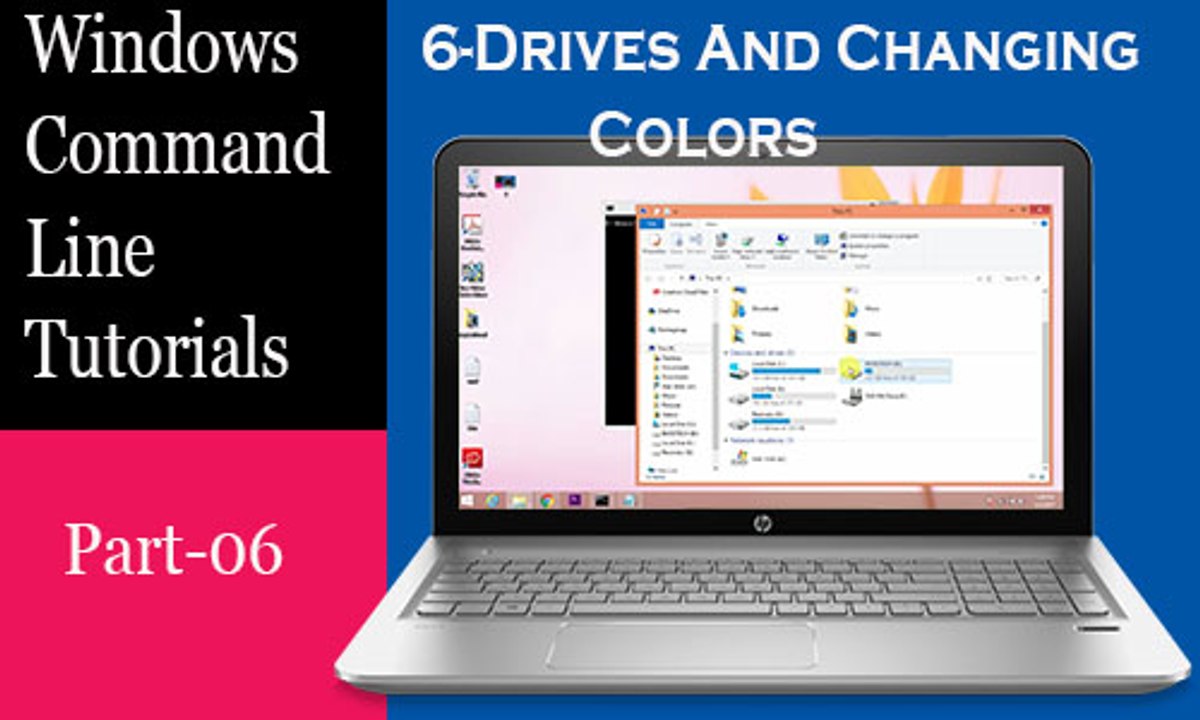 Windows Command Line Tutorials- Drives and Changing Colors | Part-6