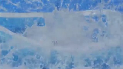 Descente d'un tapis de glisse en slow motion