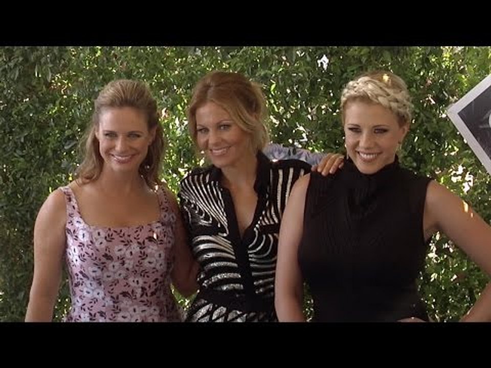 Andrea Barber, Candace Cameron-Bure, Jodie Sweetin Teen Choice Awards 2016 Green Carpet